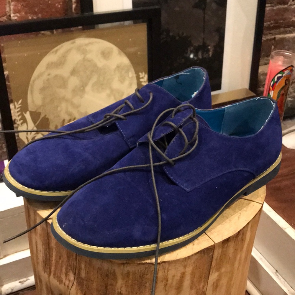 Alberto Fellini faux suede shoes.